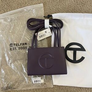 Telfar Small Shopping Bag- Eggplat